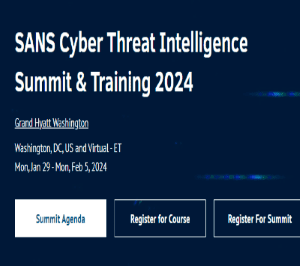 SANS Cyber Threat Intelligence Summit & Training 2024