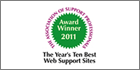 IP Security Solutions Provider Genetec Wins Ten Best Web Support Sites 2011 Award For Its GTAP Online Portal