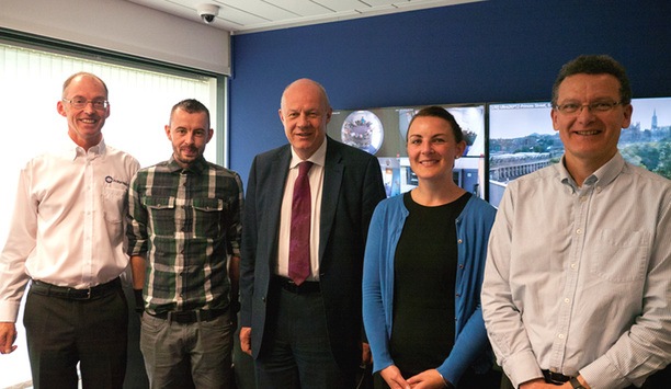 UK First Security Of State Damian Green Visits IndigoVision Technology UK HQ