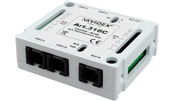 Videx Introduces 316C Distribution Box For Digital VX2200 Door Entry Video Systems