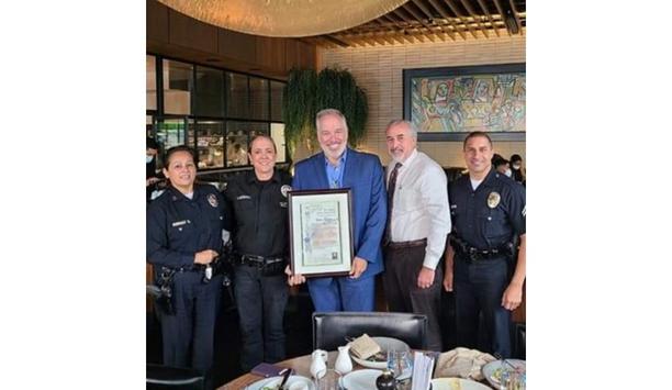 Allied Universal And Brian Raboin Recognized With A Certificate Of Appreciation From The Los Angeles Police Department (LAPD)