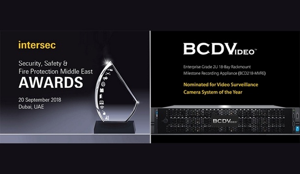 BCD218-MVRE Nominated For The Video Surveillance/Camera System Of The Year Award At Intersec 2018