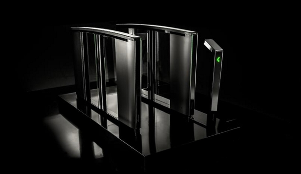 Boon Edam Adds Lifeline Boost Access Control Pedestal Mount To The Lifeline Speedlane Series Of Optical Turnstiles