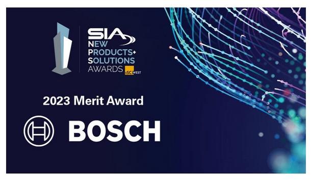 Bosch Security Systems Recognized With SIA NPS Merit Award For 2023