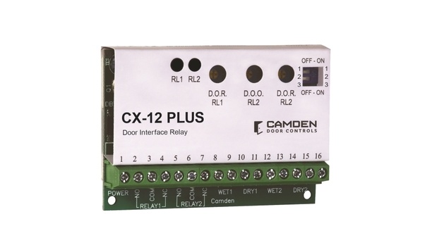Camden Door Controls Introduces CX-12 PLUS Door Interface Relay With Eight Programming Modes