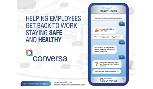 Conversa Health Unveils COVID-19 Employee HealthCheck To Enable US Enterprises To Get Back To Operations Safely