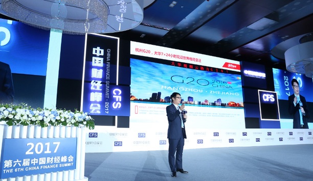 Dahua Technology’s Mr. Li Teng Presents Keynote Speech At China Finance Summit 2017