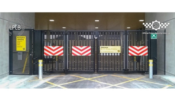 Frontier Pitts Exhibits Secured By Design Accredited LPS1175 Automatic Bi-Folding Gate SR2 At IFSEC 2019