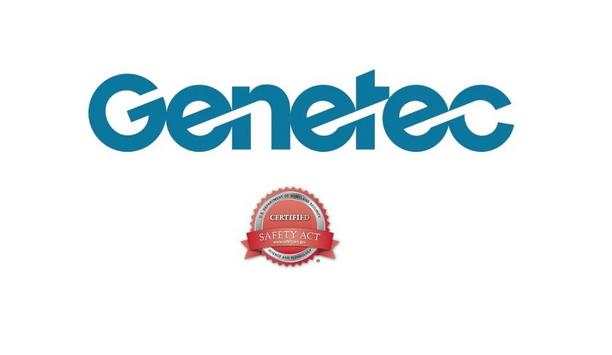 Genetec Receives SAFETY Act Certification Renewal From U.S. Department Of Homeland Security For Anti-Terrorism Technology