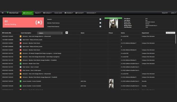 i-PRO Introduces Mercury-Based Intrusion Detection System (IDS) In MonitorCast Access Control Software At ISC West 2023