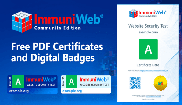 ImmuniWeb Community: Free Online Security Tests