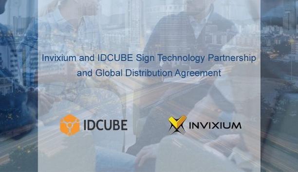 Invixium And IDCUBE Jointly Announced The Signing Of A New Technology Partnership And Global Distribution Agreement