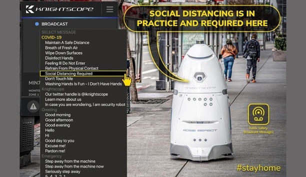 Knightscope, Inc. Announces Deploying COVID-19 Public Safety Announcements Across Its Fleet Of Autonomous Security Robots