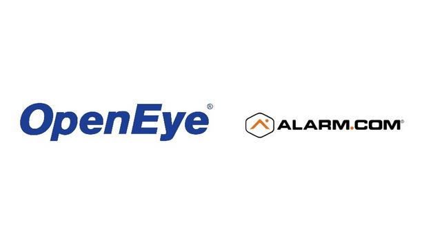 OpenEye And Alarm.com Form A Joint Integration To Provide Robust Security And Intelligence Solutions