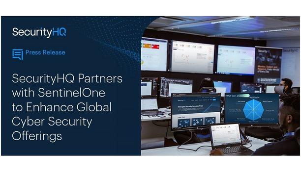 SecurityHQ Partners With SentinelOne To Enhance Global Cyber Security Offerings