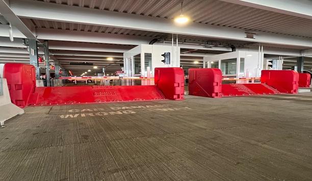 Shallow/Surface Mount Vehicular Wedge Barrier From DoorKing