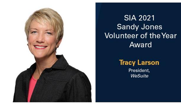 Security Industry Association To Present Tracy Larson With 2021 Sandy Jones Volunteer Of The Year Award At The Advance 2021