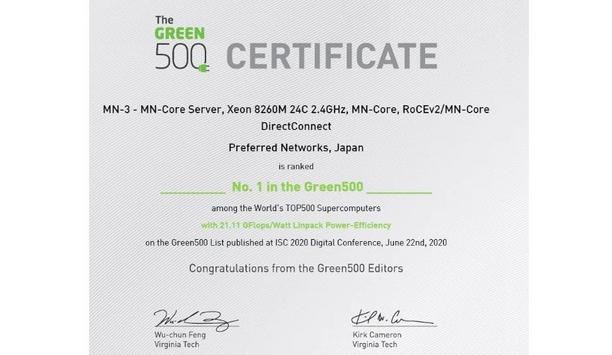 Super Micro Computer’s Collaboration With Preferred Networks Achieves First Rank For The Green500 Semi-Annual Industry Assessment
