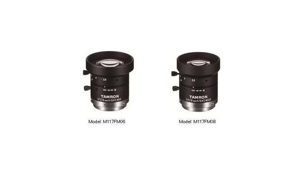 Tamron Announces The Launch Of M117FM06 And M117M08 Fixed Focal Lenses For Expanded Applications In Machine Vision