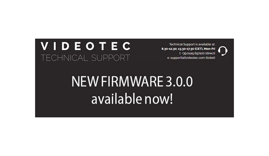 Videotec Announces The Release Of Videoencoder’s Firmware Version 3.0 For A Range Of Cameras