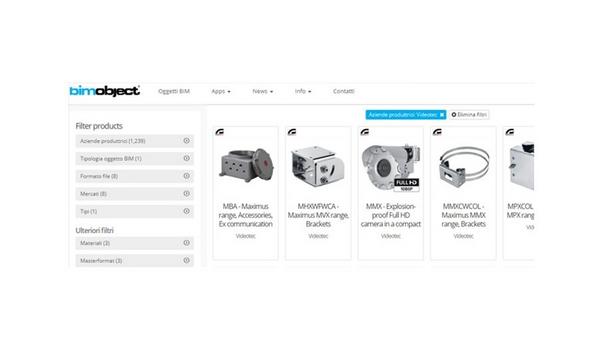 Videotec Announces Its Products Available As Building Information Models On The BIM Library