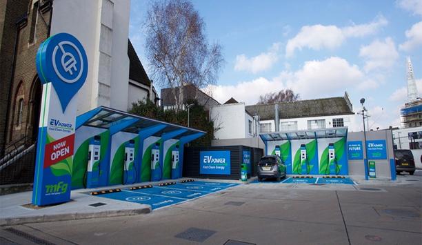 Hanwha Techwin Wisenet Cameras Helps Protect MFG's Electric Vehicle (EV) Charging Hubs