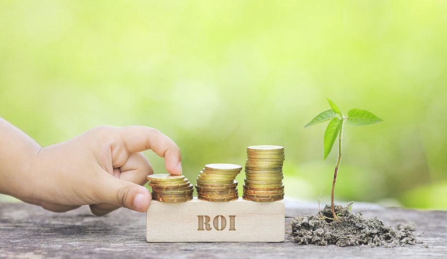 How can you measure return on investment (ROI) in the security market?