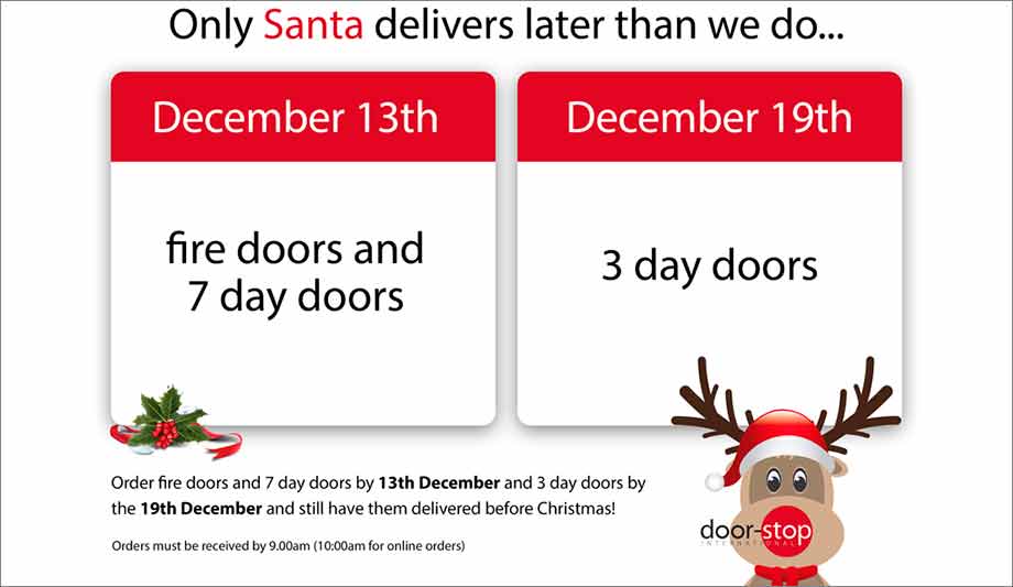 Door-Stop Releases Christmas Delivery Dates