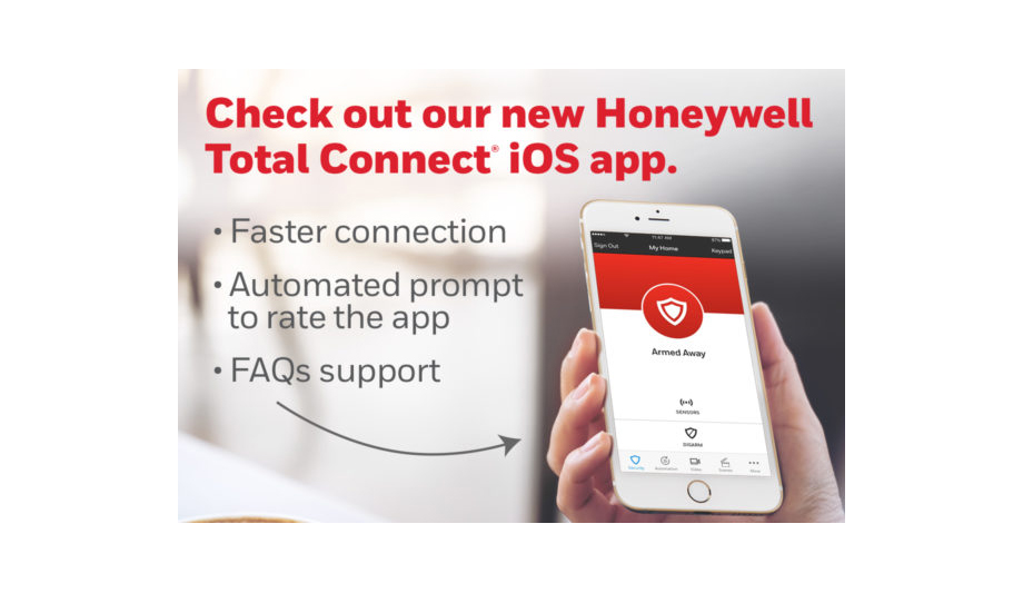 Honeywell Announces New iOS App Redesign For Total Connect Remote Services