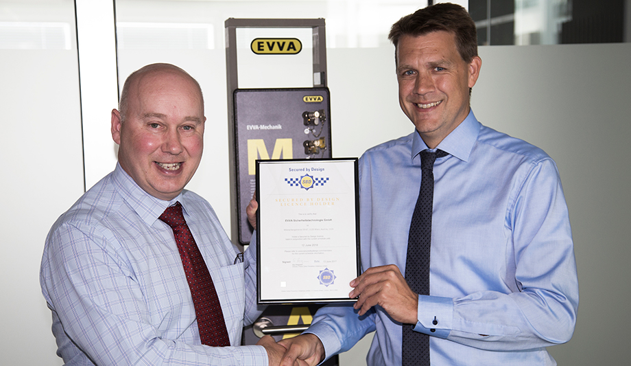 EVVA Joins Initiative Towards Crime Prevention With SBD Accredited Locking Technology Solutions