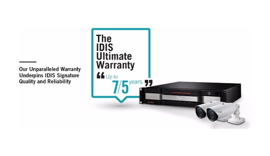 IDIS Announces “IDIS Ultimate Warranty” At IFSEC 2017