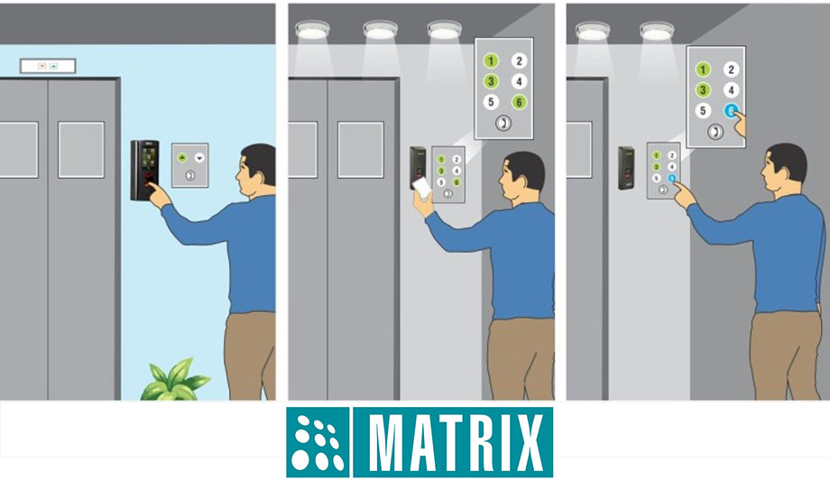 Matrix COSEC elevator based access control for authorised personnel