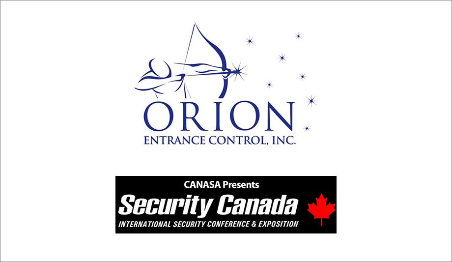 Orion ECI To Exhibit Latest Entrance Control Turnstiles, Technology Partnerships At Security Canada Central Expo 2016