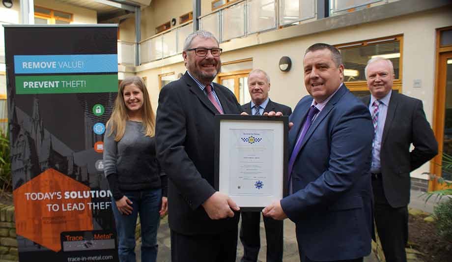 Trace-in-Metal Roof Protection System Granted Secured By Design Accreditation