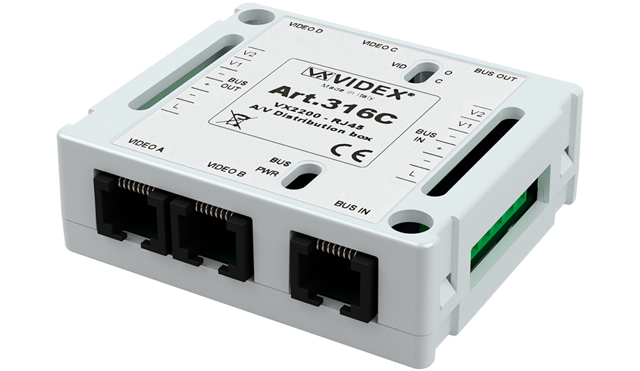Videx Introduces 316C Distribution Box For Digital VX2200 Door Entry Video Systems