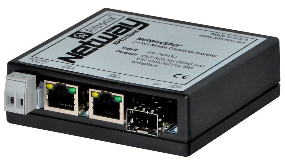 Altronix Unveils NetWaySP2P 2-Port Media Converter/Injector At ISC West 2018