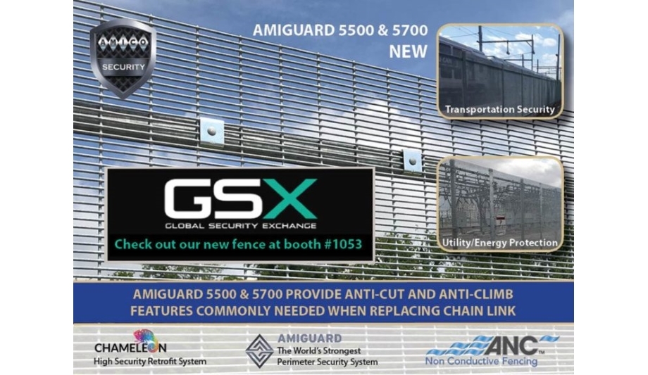 AMICO Security To Showcase AMIGUARD 5500 And 5700 Wire Fence System At GSX 2019