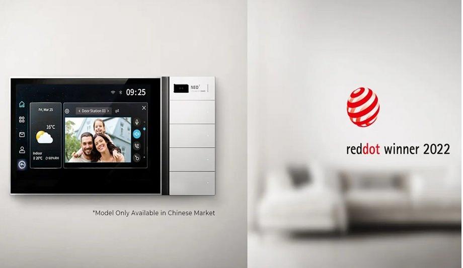 Smart Control Screen By DNAKE Wins Red Dot Award