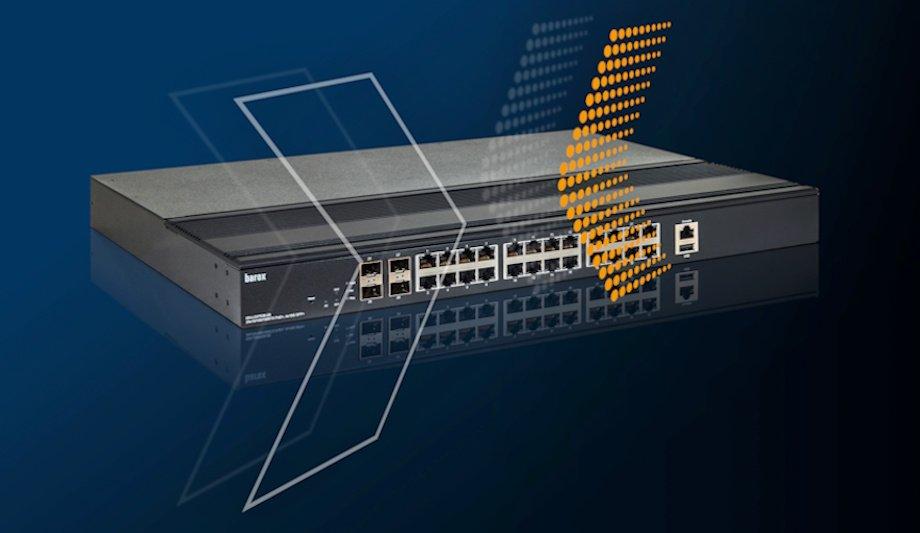 barox 24-Port 10Gb Switch For HD Surveillance Networks