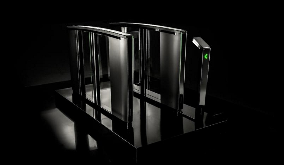 Boon Edam Adds Lifeline Boost Access Control Pedestal Mount To The Lifeline Speedlane Series Of Optical Turnstiles