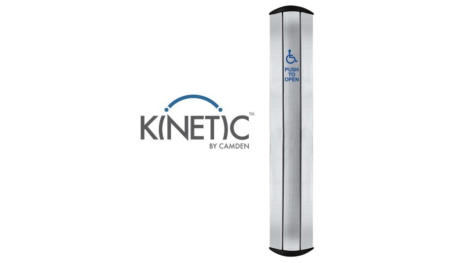 Camden Door Controls Unveils CM-75 Series Column Push Plate Switches With Built-In Kinetic No-Battery Wireless Transmitters