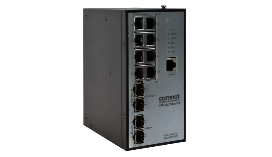 ComNet Introduces 12-port Gigabit Managed Layer 2 Switch For High-bandwidth Applications
