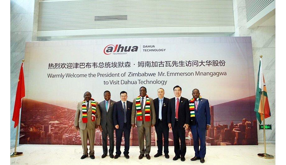 Dahua Technology Headquarters Welcomes President Emmerson Mnangagwa Of Zimbabwe And Delegation