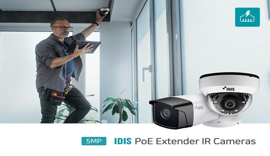 IDIS 5MP IR PoE Cameras For Secure System Expansion