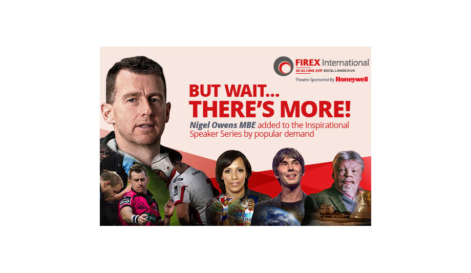 FIREX International And Autonomous FM Add Nigel Owens MBE To 2017 June Keynote Program