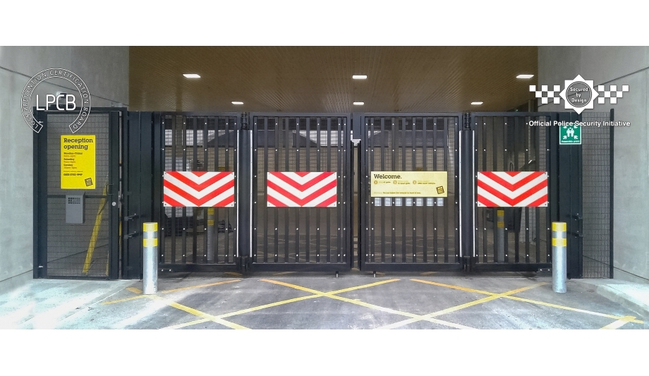 Frontier Pitts Exhibits Secured By Design Accredited LPS1175 Automatic Bi-Folding Gate SR2 At IFSEC 2019