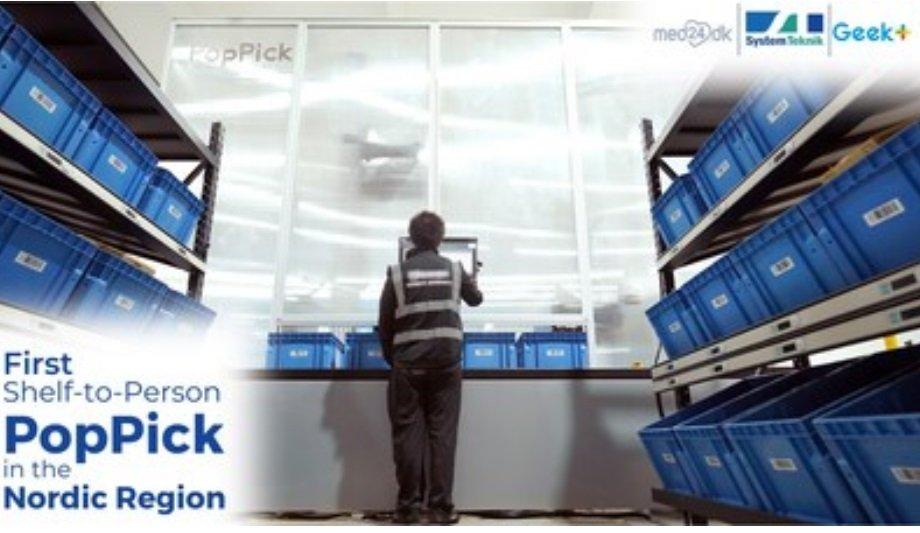 Geek+ And System Teknik Deploy First PopPick Solution In The Nordics For The Pharmacy Group Med24.dk