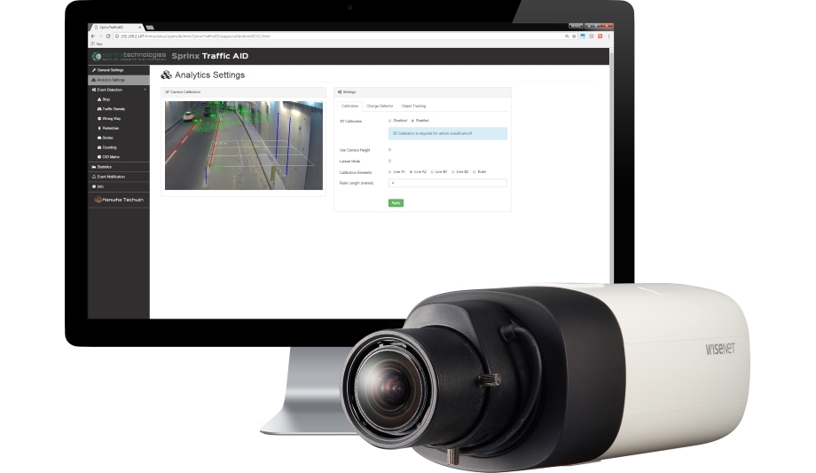 Hanwha Techwin Partners With Sprinx Technologies To Develop Wisenet Automatic Incident Detection
