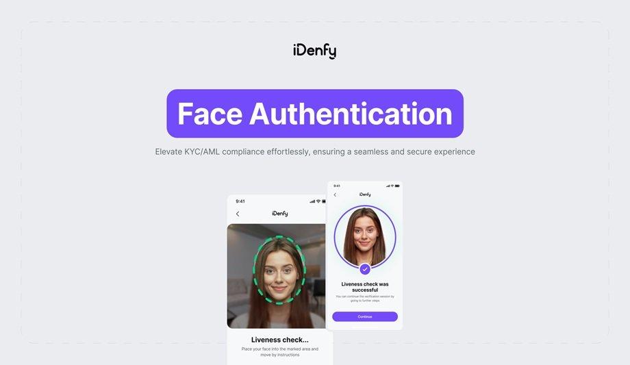 Seamless KYC: IDenfy's New Face Authentication Tech