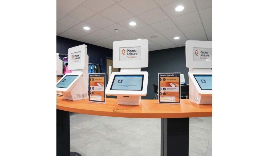 imageHOLDERS Installs Digital Kiosks At Places Leisure In Their Brand New Camberley Flagship Gym